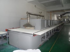 烟台产品用途：工业粉体燃气辊道窑，规格：0.84×29.92米燃气加热